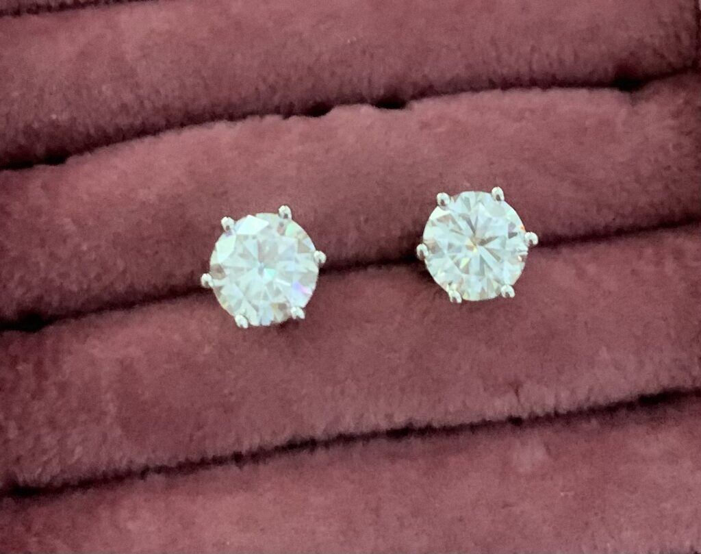 Moissanite Diamond Earrings